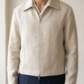 The Zip Blouson — Natural