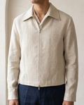 The Zip Blouson — Natural