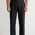 The Linen Trouser — Black