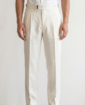The Linen Trouser — White