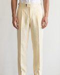 The Linen Trouser — Yellow